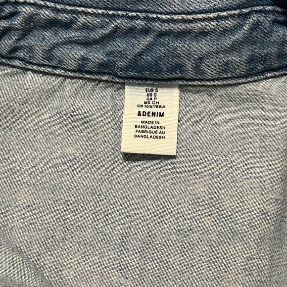 H&M Light Blue Denim Longline Jacket - Picture 12 of 12